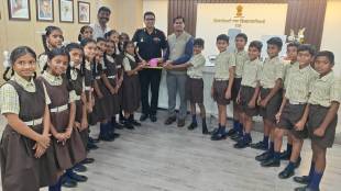 Thane Zilla Parishad school students donate their snack money to support families of soldiers.