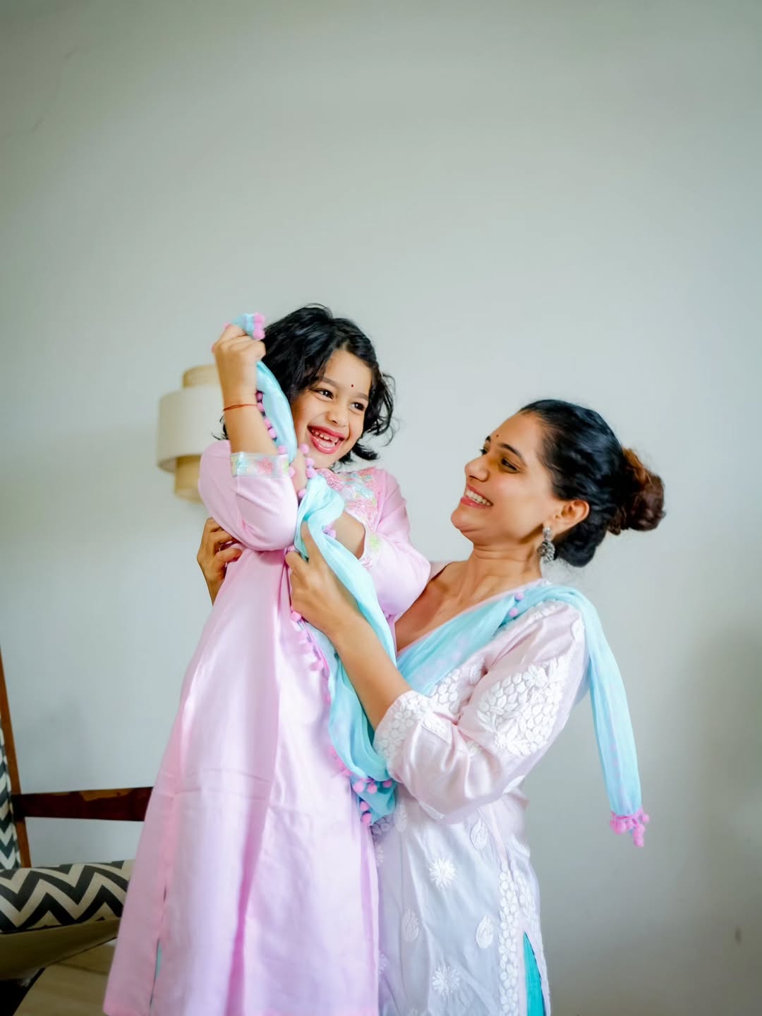 Urmila Kanetkar Chikankari Dress Look