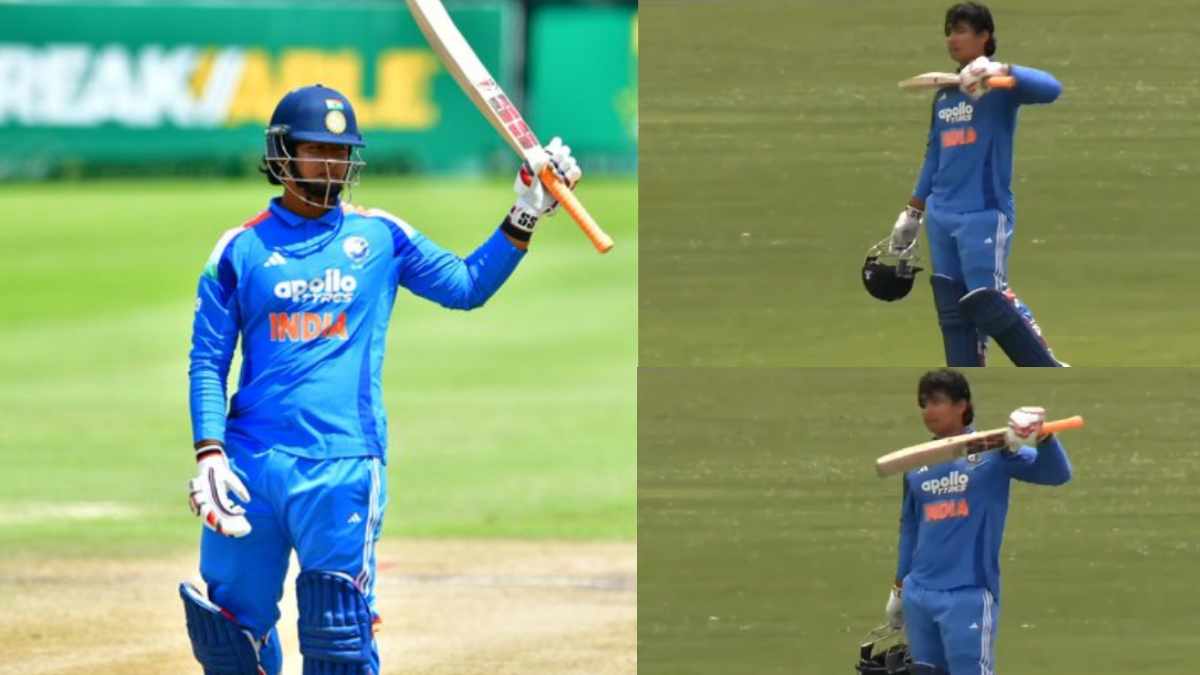 Vaibhav Suryavanshi 63 Ball Hundred in IND vs SA U19 Youth ODI Celebration Video Viral