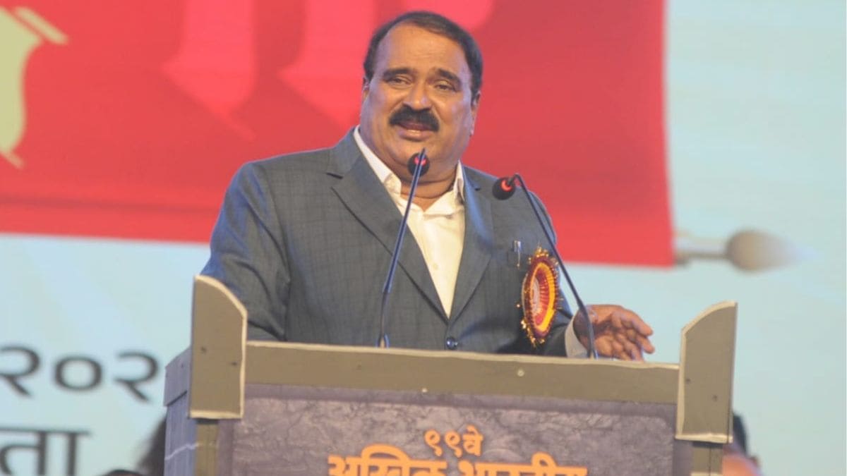 Marathi language survival at stake warns Vishwas Patil at 99th Sahitya Sammelan