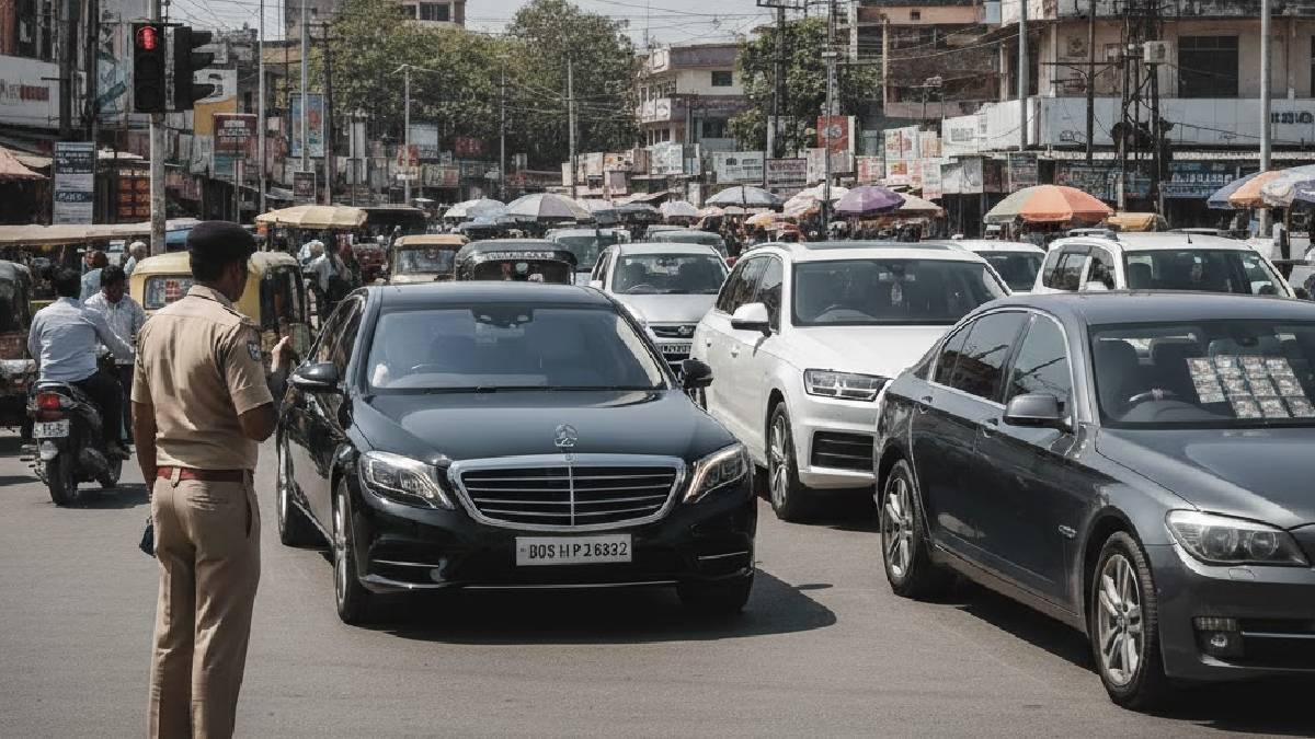 Ambernath badlapur Traffic Police Black Tinted Glass Cars