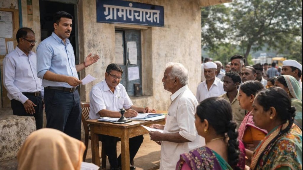 अहिल्यानगरमधील ८६६ ग्रामपंचायतींवर प्रशासक राज (छायाचित्र - AI Generated) अहिल्यानगरमधील ८६६ ग्रामपंचायतींवर प्रशासक राज (छायाचित्र - AI Generated)