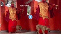 प्राण्यांमध्येही भक्ती असते, कुत्र्याने घातल्या हनुमानाला अखंड प्रदक्षिणा; पाहून नेटकरीही झाले थक्क, VIRAL VIDEO