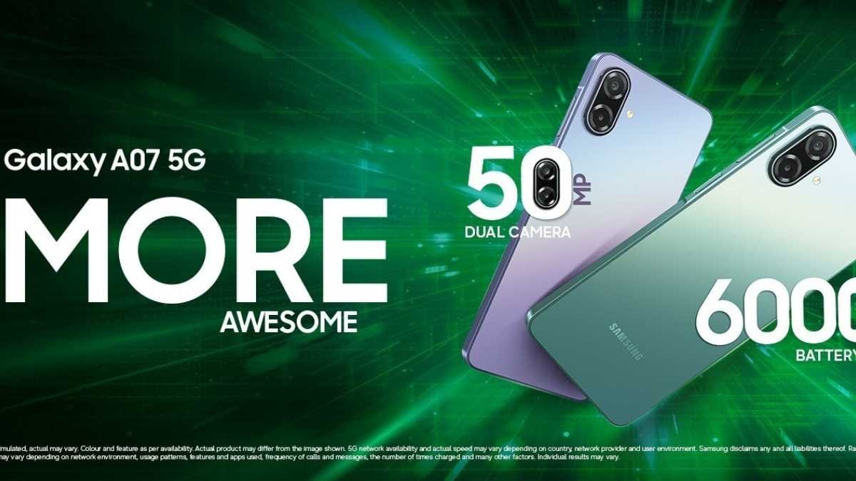 Samsung Galaxy A07 5G brings a big display, powerful camera, and long battery life for everyday users.