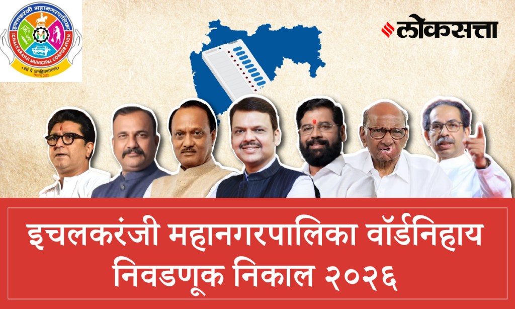 Ichalkaranji Municipal Corporation Municipal Corporation Election Result 2026 | इचलकरंजी महानगरपालिका महानगरपालिका निवडणूक निकाल २०२६ Ichalkaranji Municipal Corporation Municipal Corporation Election Result 2026 | इचलकरंजी महानगरपालिका महानगरपालिका निवडणूक निकाल २०२६
