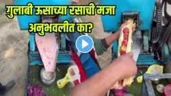 उसाच्या रसात थेट स्ट्रॉबेरी! रस्त्यावरील या गुलाबी ज्यूसने वेधले सगळ्यांचे लक्ष, पाहा VIDEO