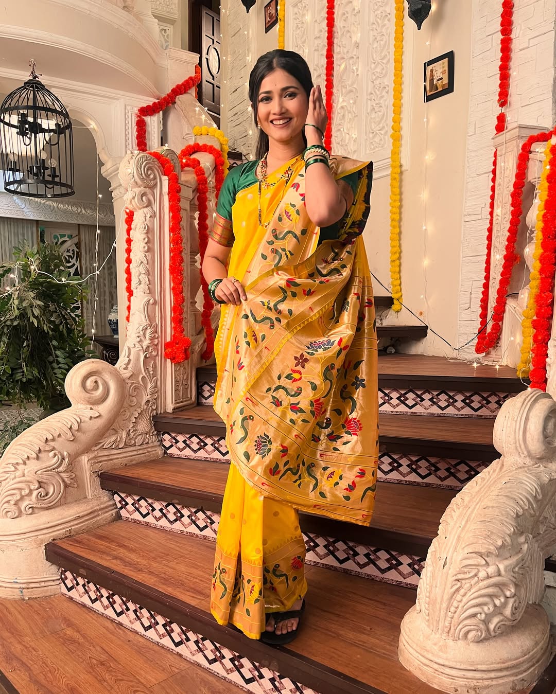 lagnanantar hoilach prem new twist kavya in new saree look