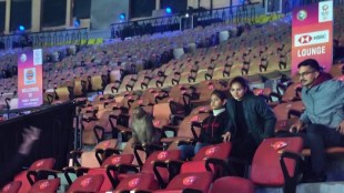 monkey at India open badminton tournament in delhi