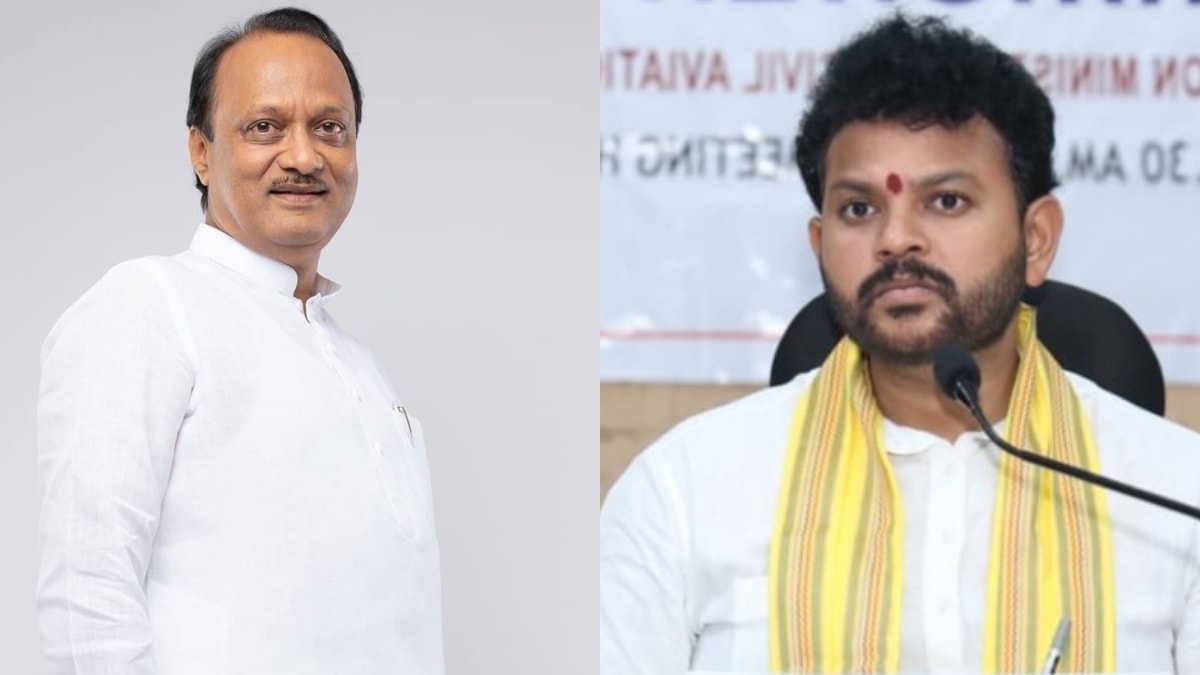 union Civil Aviation minister Ram Mohan Naidu Kinjarapu reacts on ajit pawar death