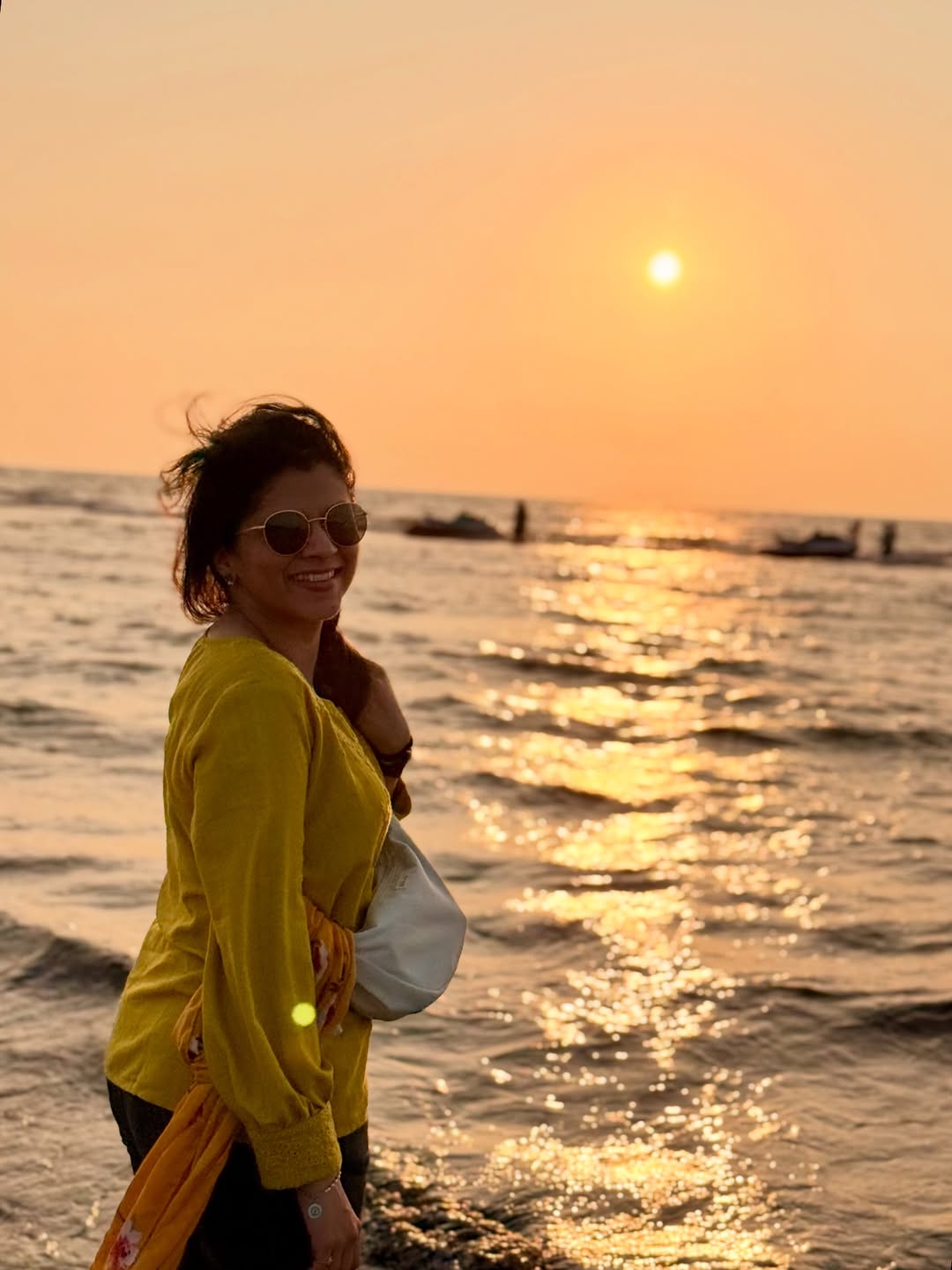 Aai Kuthe Kay Karte fame actress Kaumudi Walokar Goa trip photos