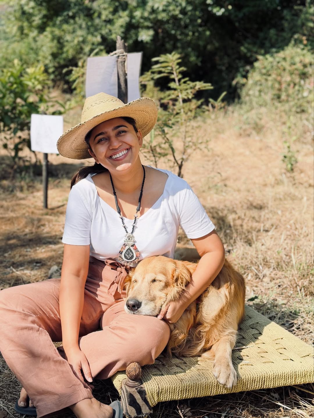 Mrunmayee Deshpande golden sunset photos desert photoshoot viral