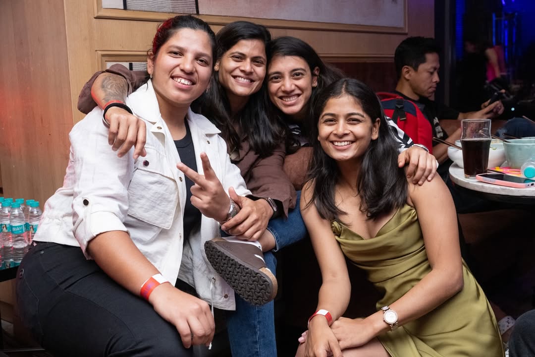 Shreyanka Patil Goa vacation Smriti Mandhana beach outing