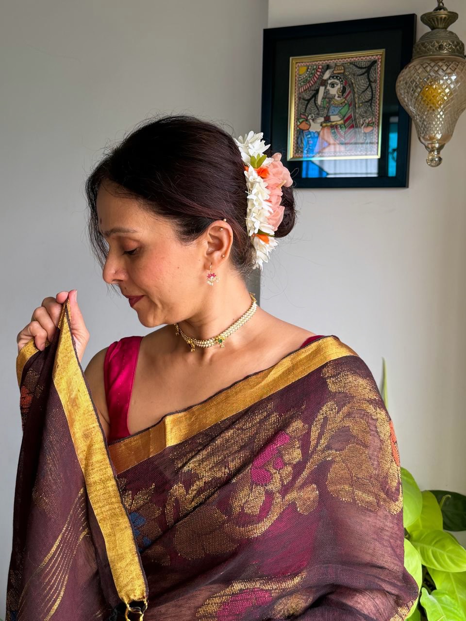 Aishwarya Narkar traditional look