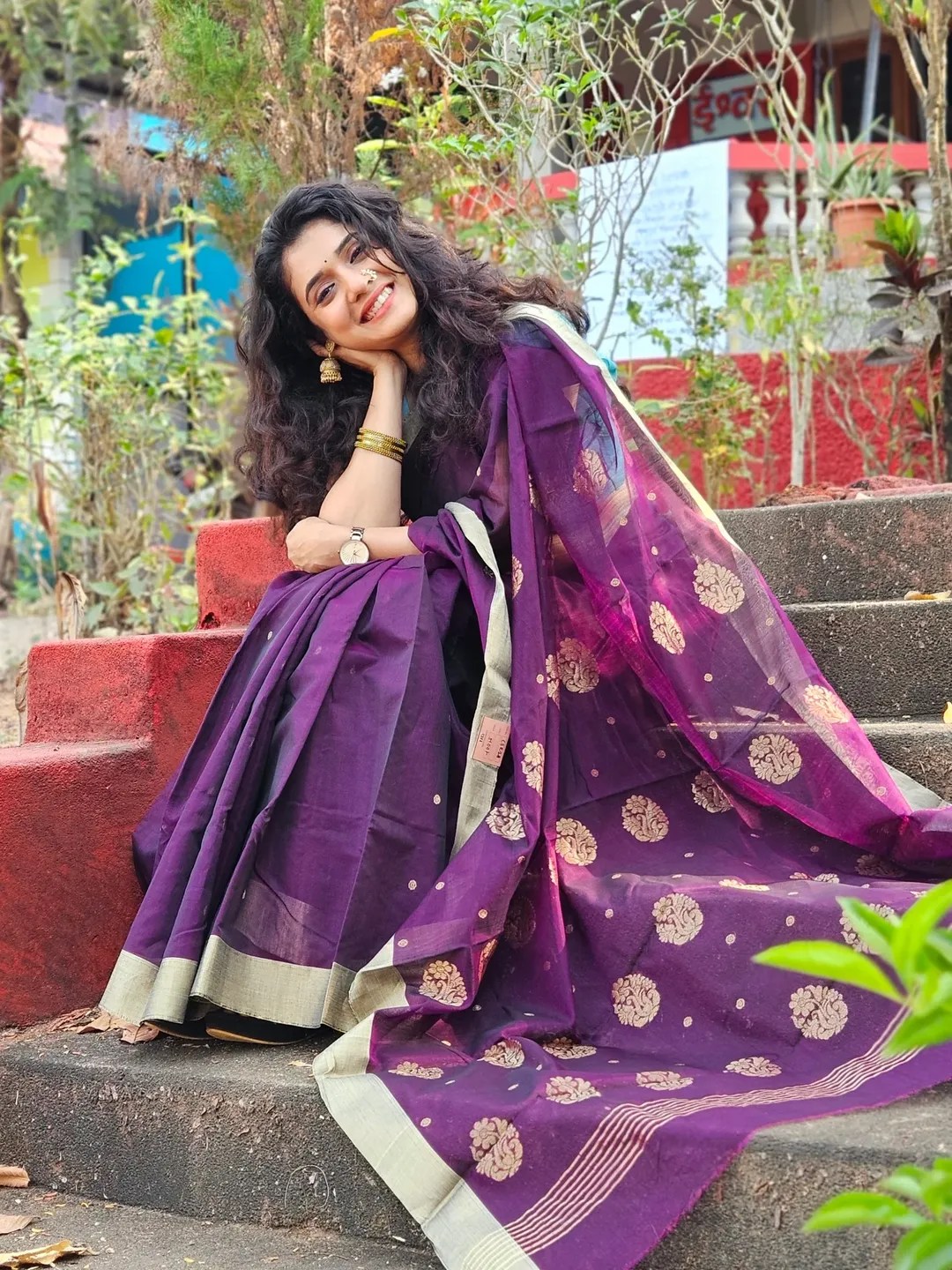 Kajalmaya fame Vaishnavi Kalyankar M arathi traditional lookphotoshoo