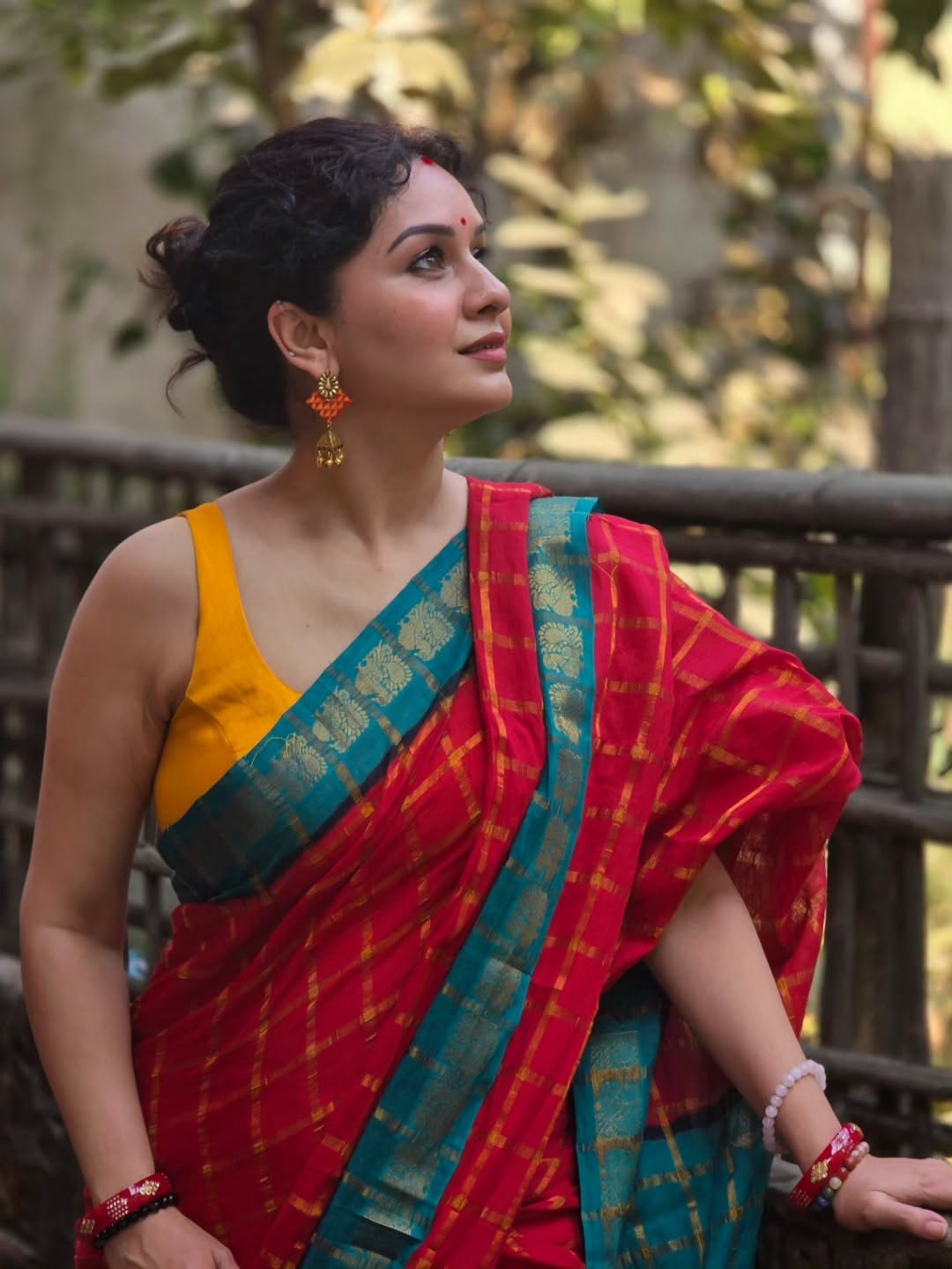 Sukhada Khandkekar glamorous beach photoshoot bandhani halter neck top look