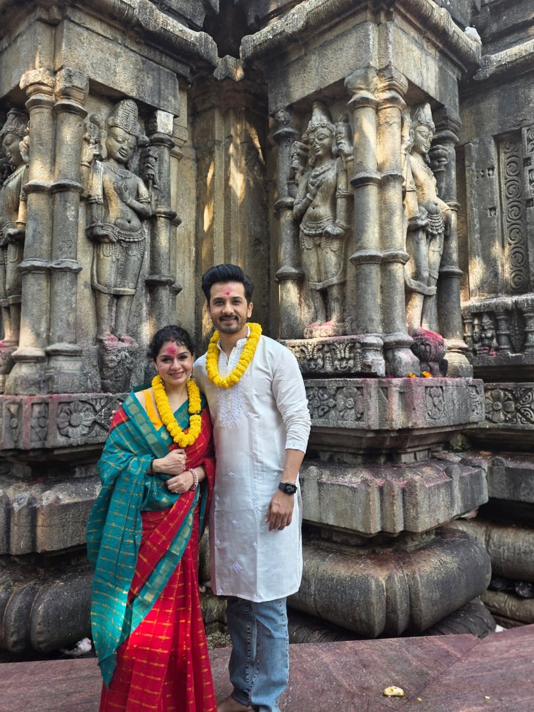 Abhijeet Khandkekar and Sukhada Khandkekar visits Kamakhya Temple