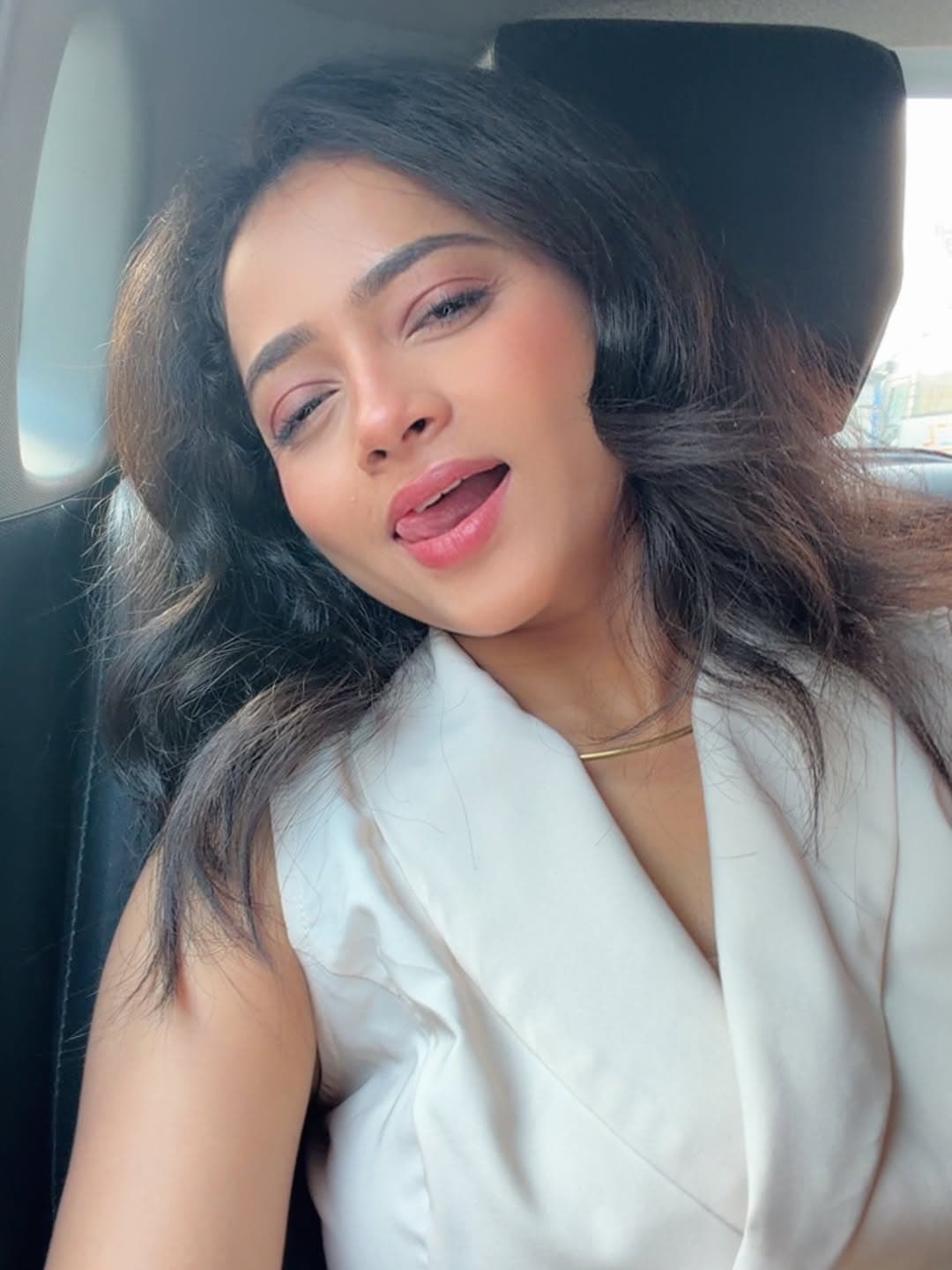 Shivali Parab green dress look