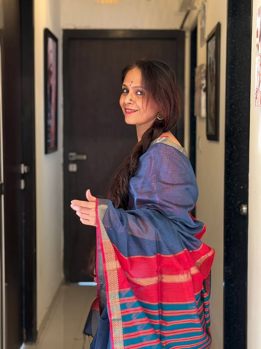 Aishwarya Narkar traditional look