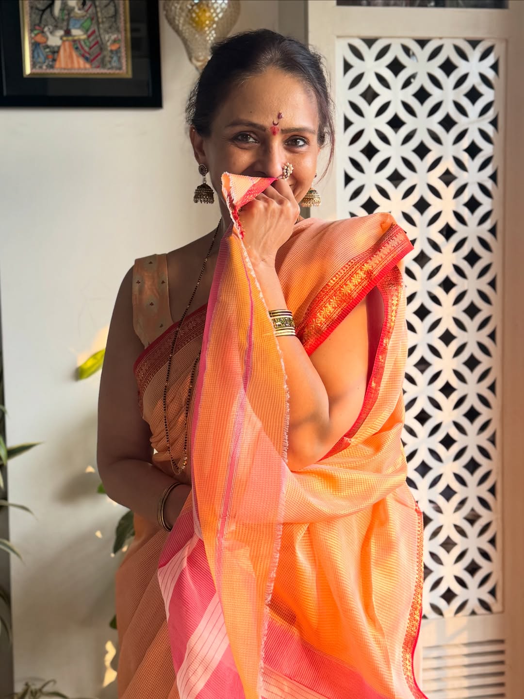 Aishwarya Narkar traditional look