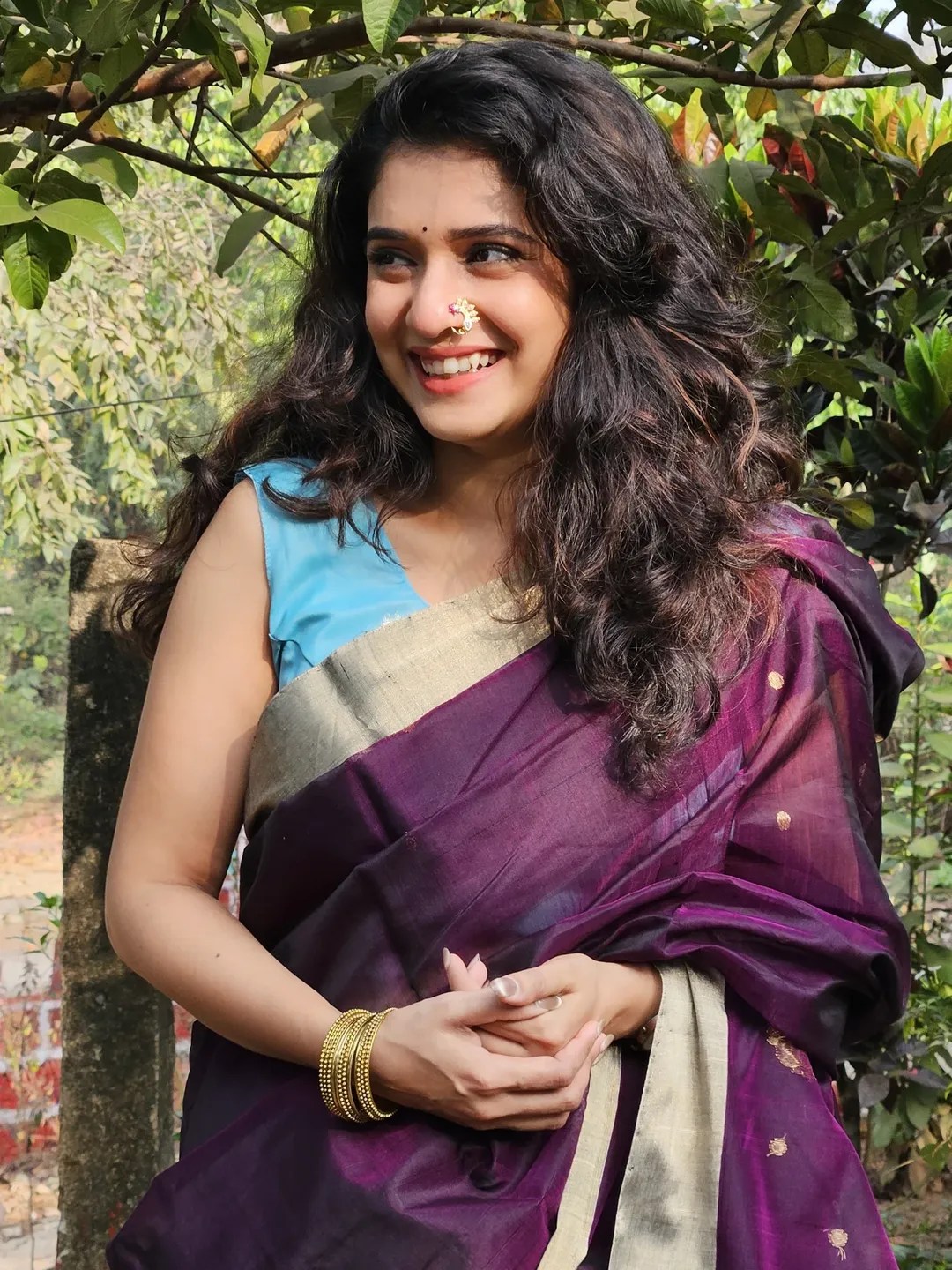 Kajalmaya fame Vaishnavi Kalyankar M arathi traditional lookphotoshoo