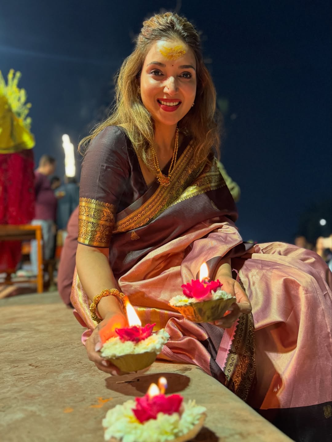 Rupali Bhosle temple visit