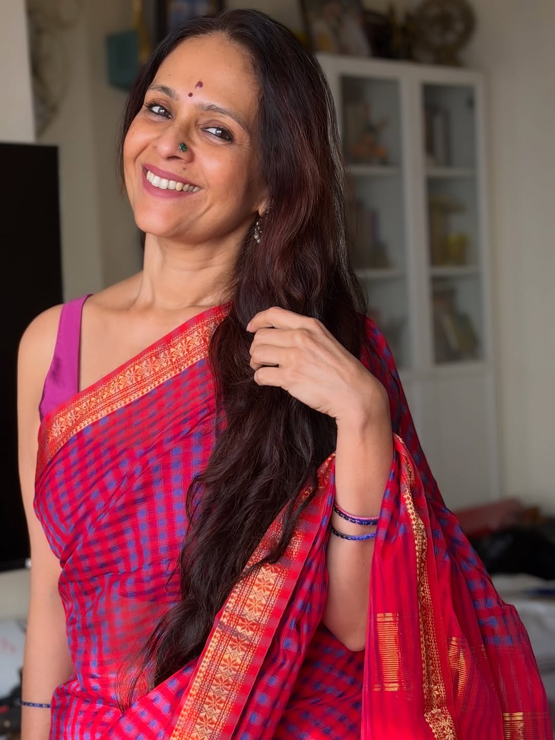 Aishwarya Narkar traditional look