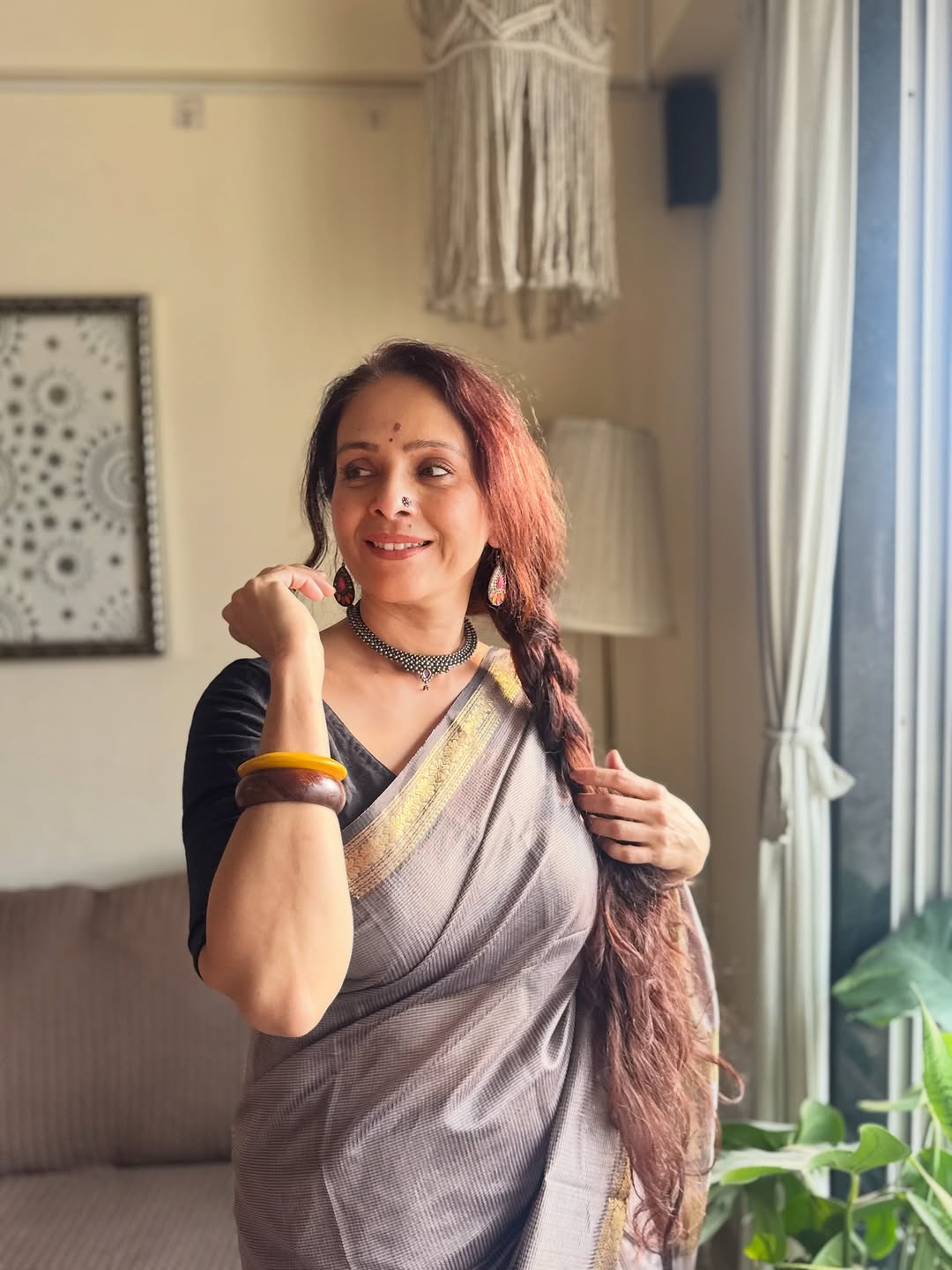 Aishwarya Narkar traditional look