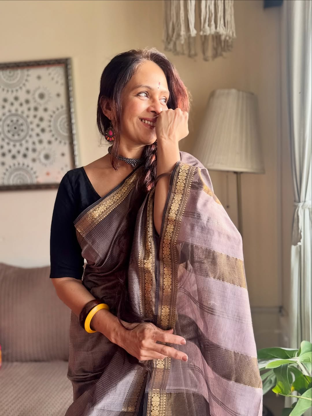 Aishwarya Narkar traditional look