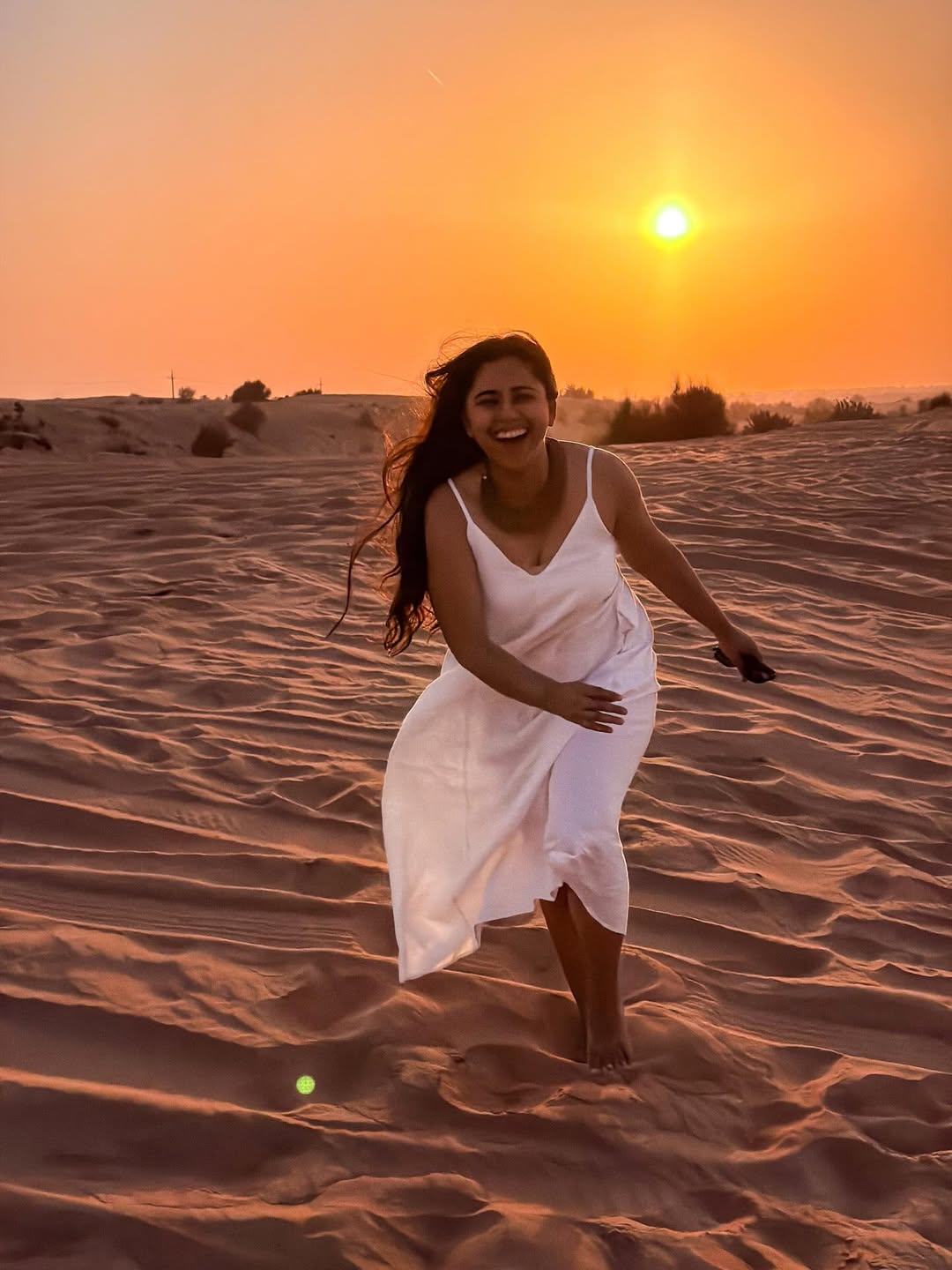 Mrunmayee Deshpande golden sunset photos desert photoshoot viral