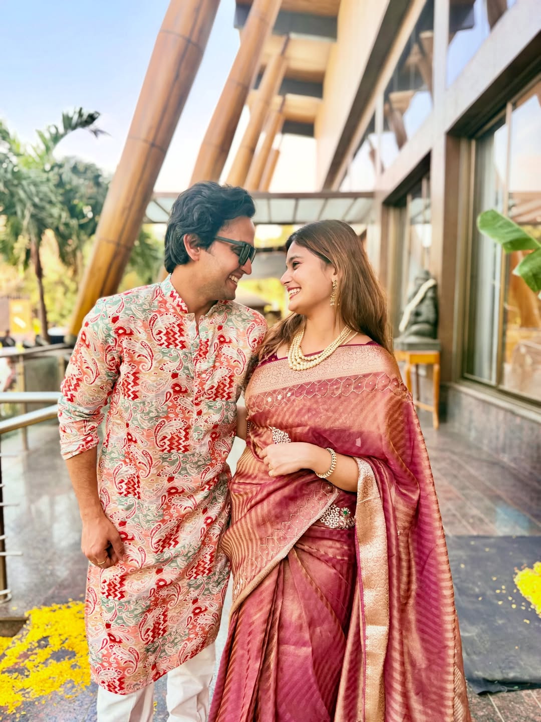 Anushka Pimputkar Thailand beach look with meghan jadhav honeymoon photos viral