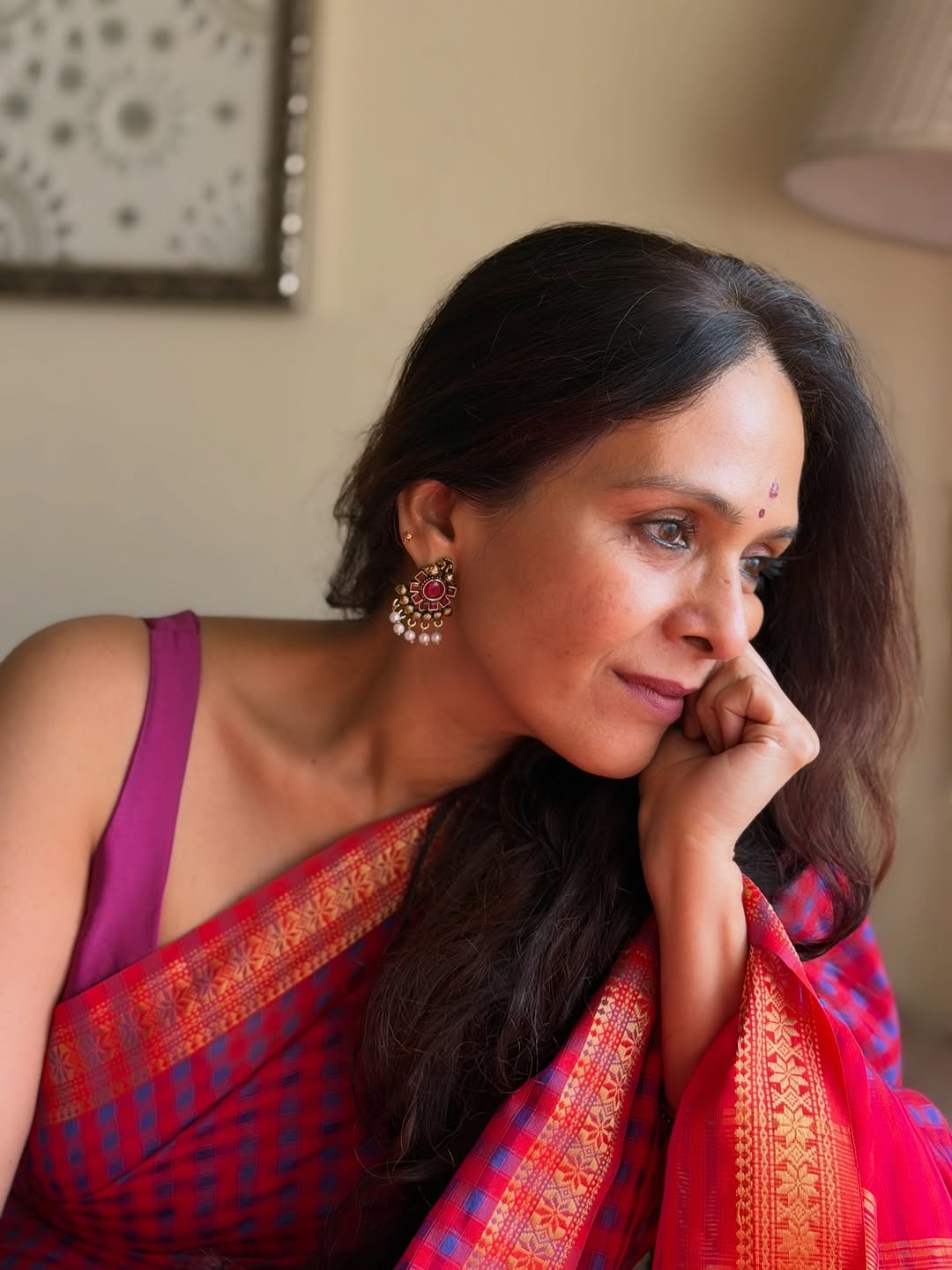 Aishwarya Narkar traditional look