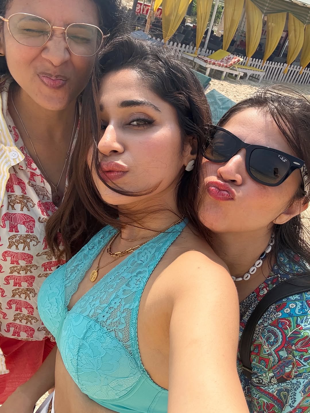 Purniemaa Dey shared glamorous beach photos