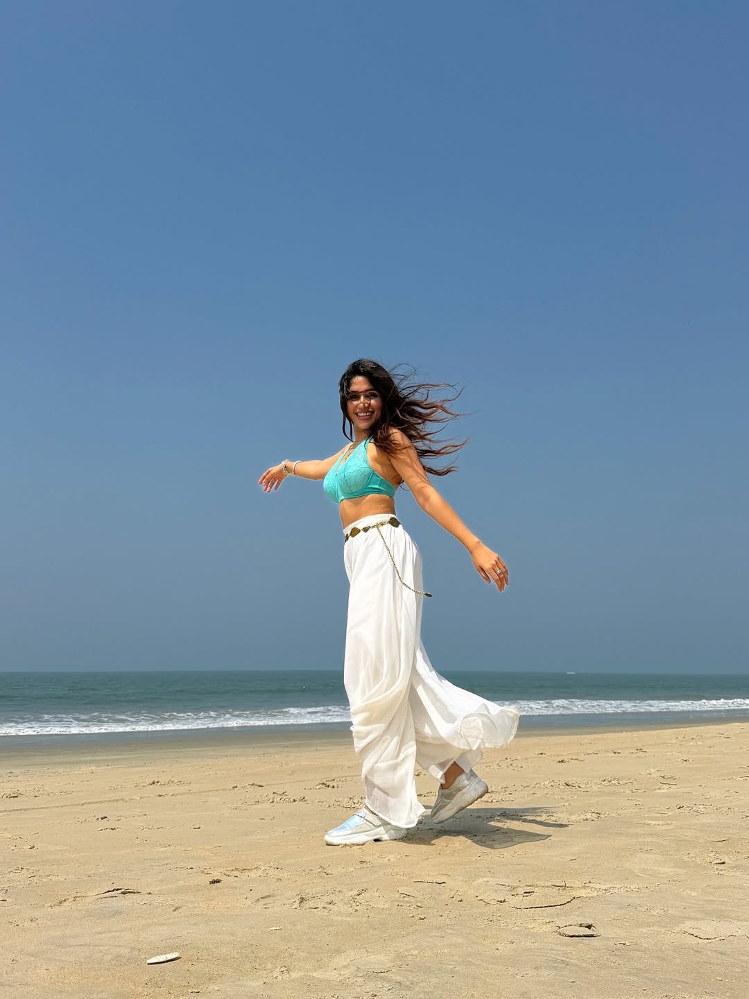 Purniemaa Dey shared glamorous beach photos