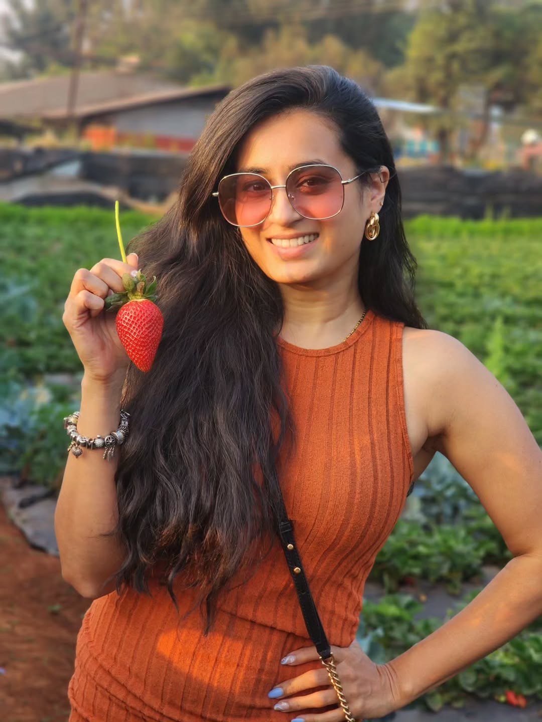 Muramba fame actor Siddharth Khirid and wife Maithili Bhosekar strawberry date in Panchgani