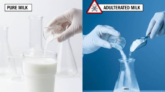 Adultration milk