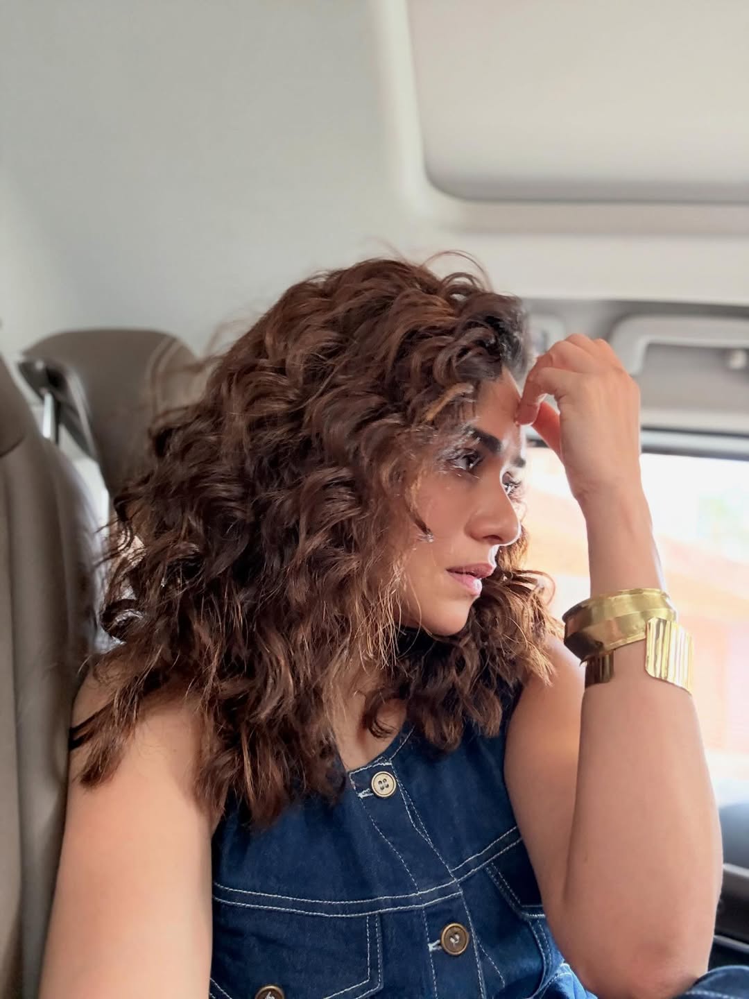 Amruta Khanvilkar Denim Dress Look