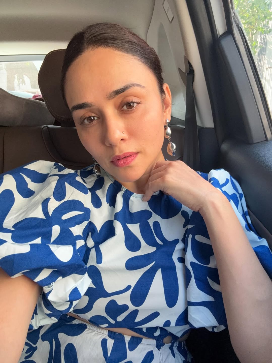 Amruta Khanvilkar Denim Dress Look