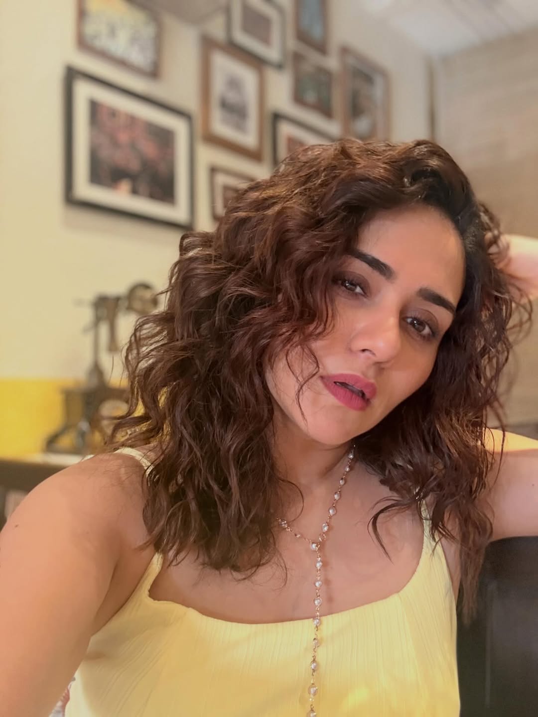 Amruta Khanvilkar Denim Dress Look