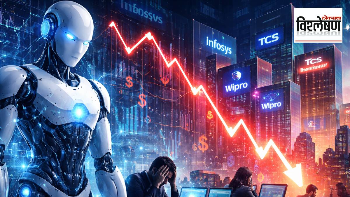 Anthropic new AI tool threat to India IT sector stock market crash