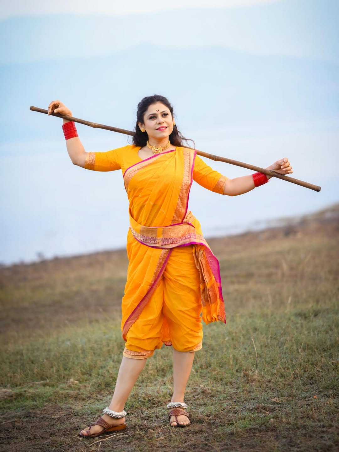 Ashvini Mahangade Shiv Jayanti 2026 Photoshoot