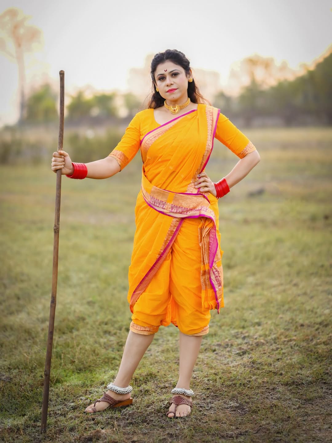 Ashvini Mahangade Shiv Jayanti 2026 Photoshoot