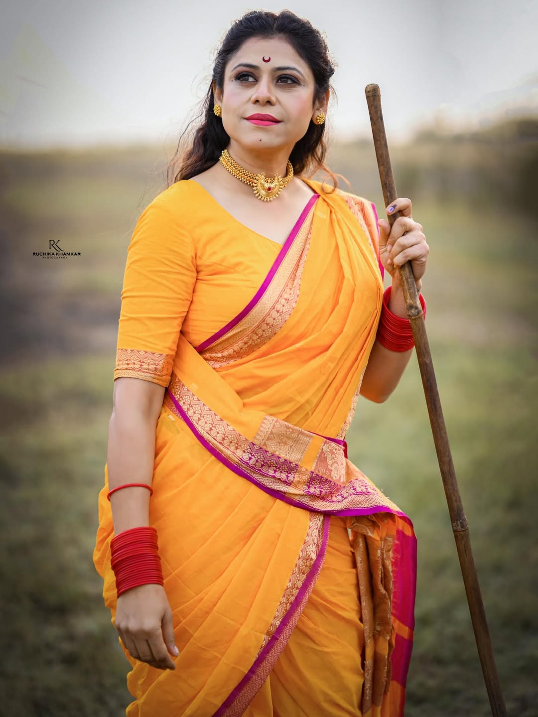 Ashvini Mahangade Shiv Jayanti 2026 Photoshoot