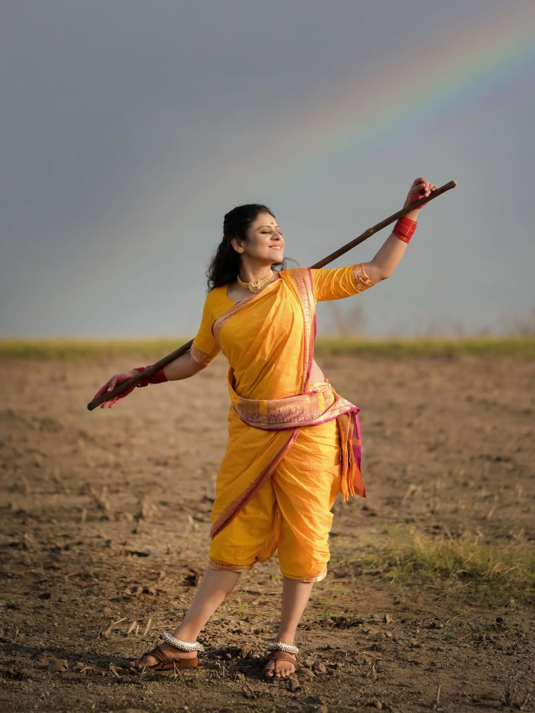 Ashvini Mahangade Shiv Jayanti 2026 Photoshoot