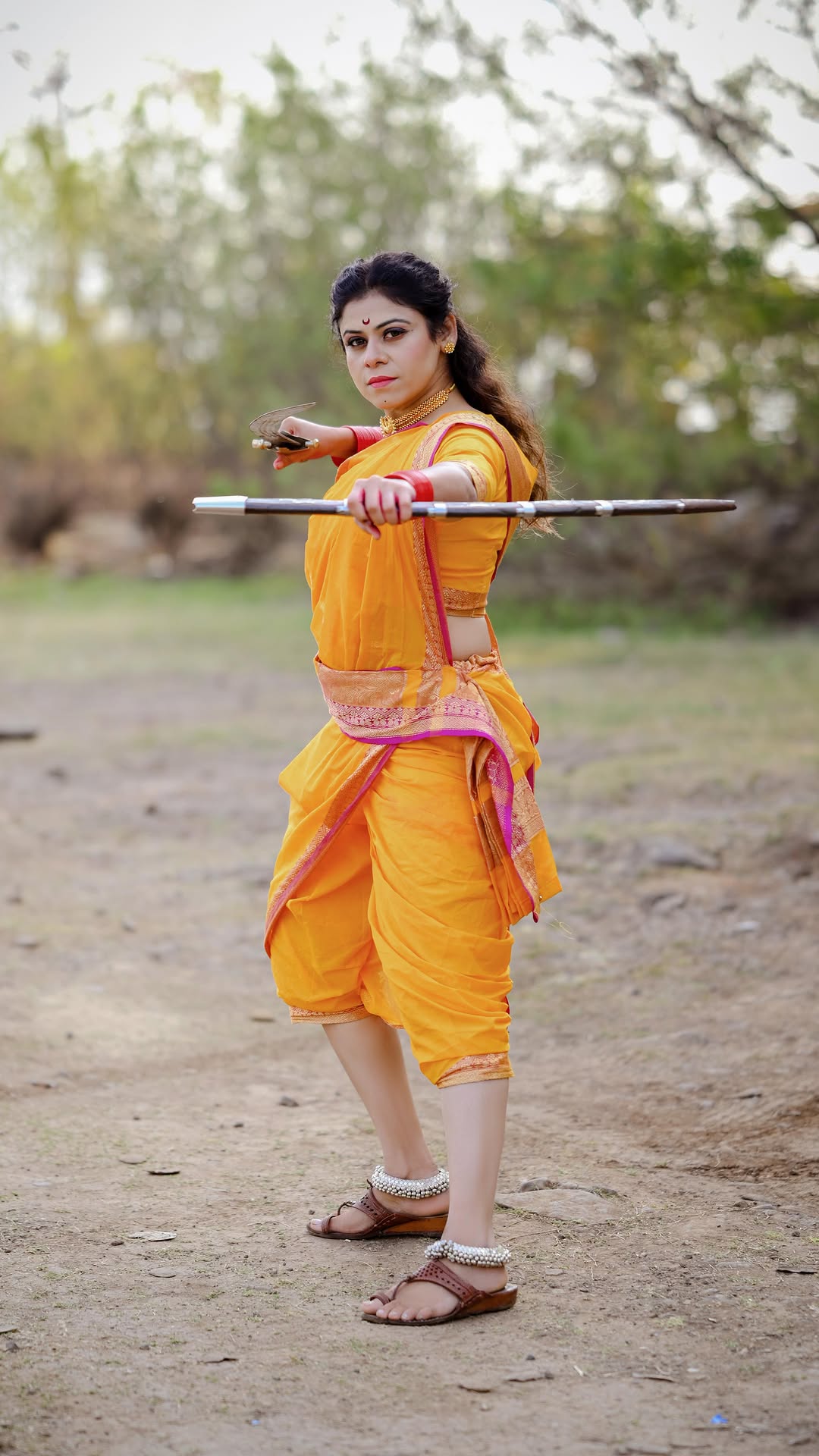 Ashvini Mahangade Shiv Jayanti 2026 Photoshoot