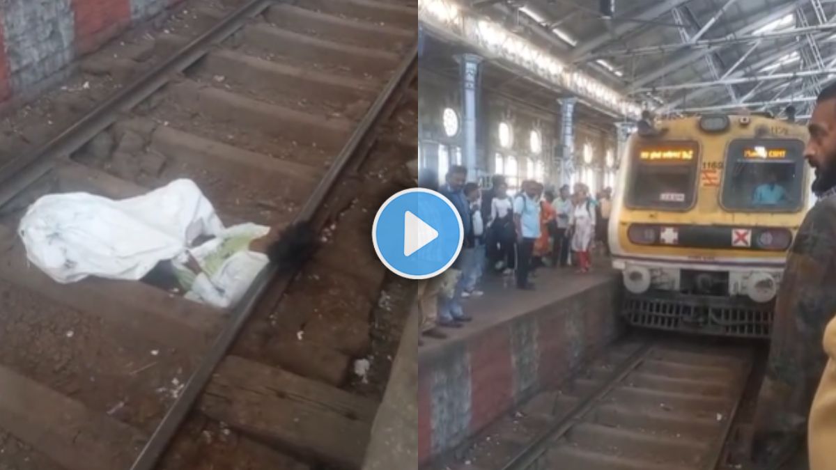 Mumbai local train to Panvel delayed after drunk man found sleeping on tracks at CSMT station Mumbai