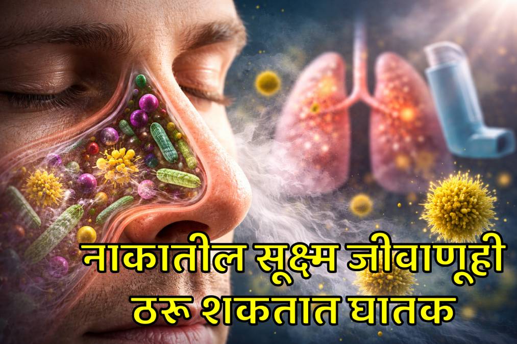 नाकातील सूक्ष्म जीवाणूंचा धोका (Photo: AI Generated) नाकातील सूक्ष्म जीवाणूंचा धोका (Photo: AI Generated)