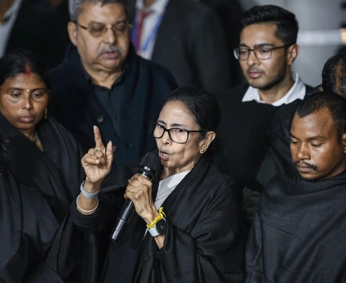 West Bengal Chief Minister Mamata Banerjee highlighting her education background