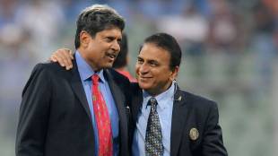 Former India captains Kapil Dev and Sunil Gavaskar