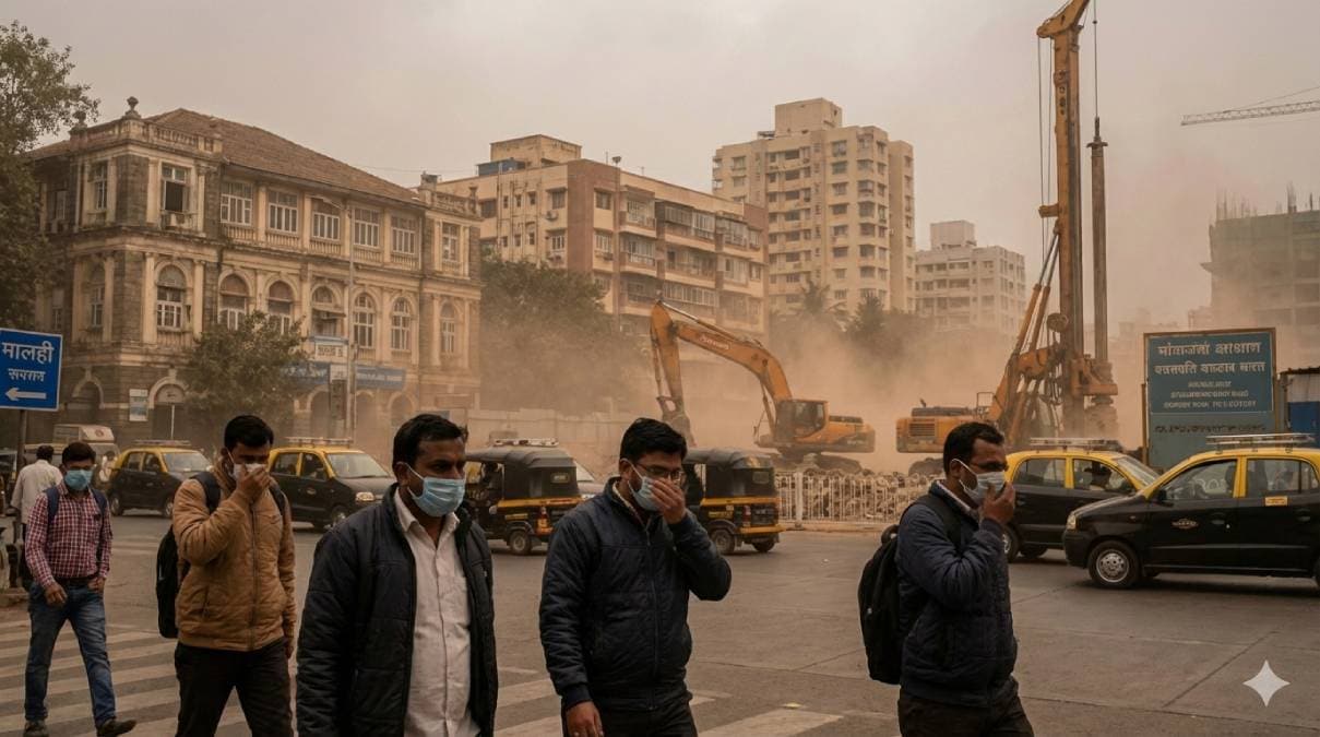 Construction dust causing health problems