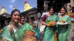 गिरीजा प्रभू आणि भक्ती रत्नपारखीने घेतले कोल्हापूरच्या अंबाबाईचे दर्शन; पाहा खास फोटो